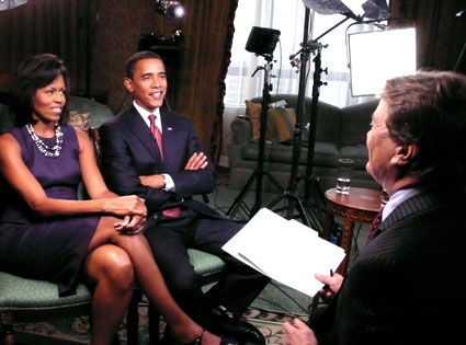 Michelle Obama, Barack Obama, Steve Kroft, 60 Minutes Michelle Obama, Barack Obama, Steve Kroft, 60 Minutes